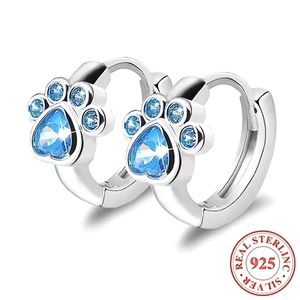 S925 Sterling Silver "Puppy Love" Hoop Earrings